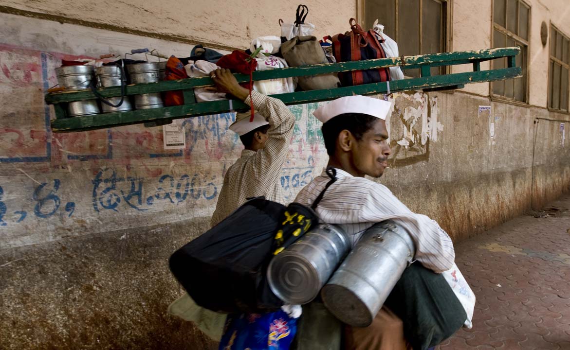 Tiffin Waala or Dabba Waala in Mumbai